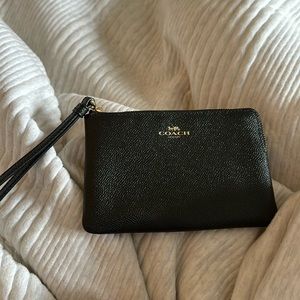 Black coach wristlet
